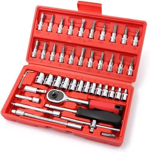 Drive 46pcs metric - 1/4", socket