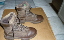 British Army Female MOD Bates Brown Leather Combat Patrol Boots, UK Size 3 W