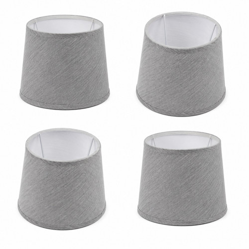 Set grey fabric lamp - set,