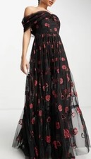 Lace & Beads Corset Maxi Dress