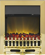 Adam Blenheim Inset Electric fire in Brass