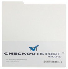 White Plastic Record Dividers