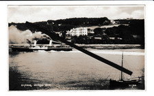 PHOTO POSTCARD ; BANGOR, NEUADD MENAI - INCL PADDLE STEAMER - POSTED 1925