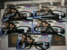 NEW 5 X PAIRS CALANI EYE WEAR READING GLASSES + 1.00 FIVE PACKS RRP £4.99 EACH