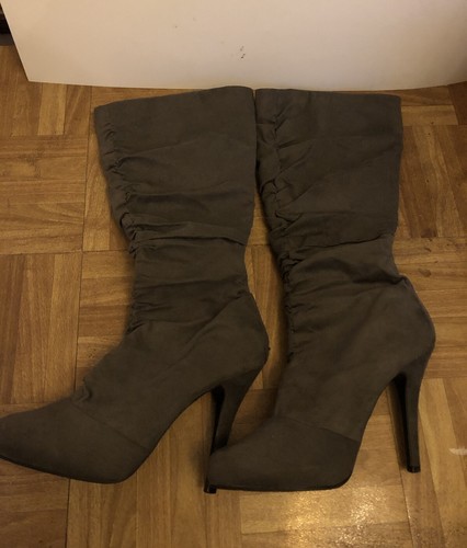 Grey suede effect - grey,