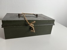 Vintage Lockable Metal Cash Or