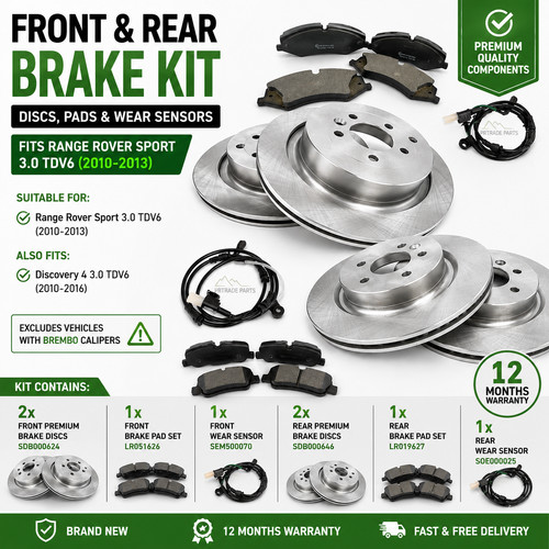 Front rear brake - front, kit