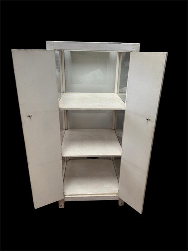 Vintage wooden medical cabinet - wooden,