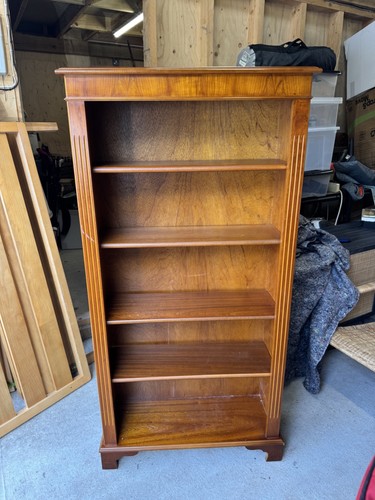 Old yew mahogany bookcase - old, yew/mahogany