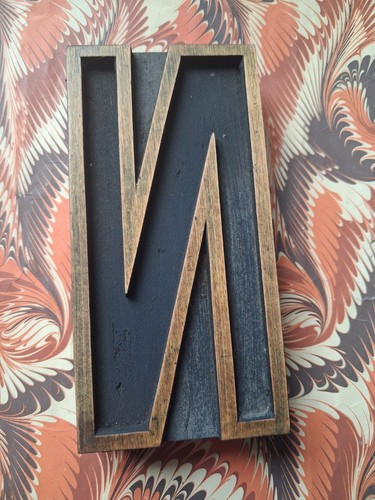 Large wooden letterpress - large,