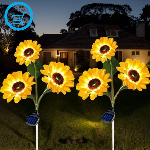 Upgraded solar sunflower - upgraded,