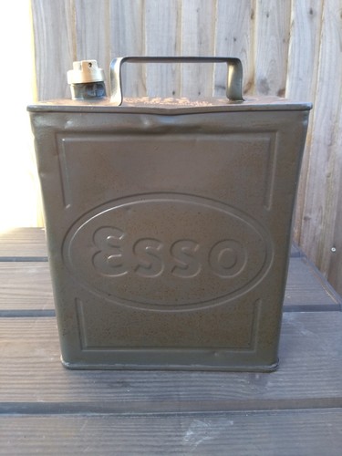 Vintage esso petrol can with - petrol,