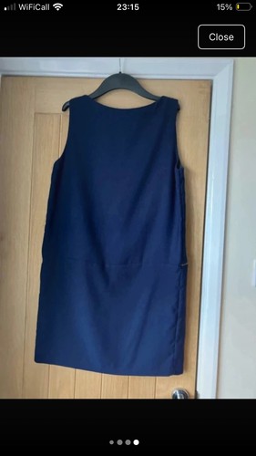 Zara navy shift dress - navy, great