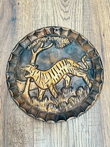 Mid century mixed metal tiger - mid,