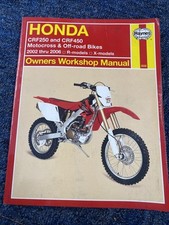 Honda CRF250 and CRF450 Motocross & off-road Bikes Haynes Manual 