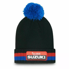 Suzuki Racing Adult Beanie Moto GP Team Ecstar Clinton Pom Hat - New