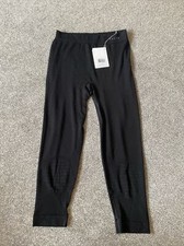 Falke Womens Wool-Tech Light Regular Fit 3/4 Tights - Black Size XL