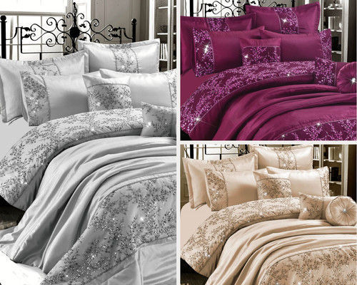 Gigi embroidered lace duvet - gigi,