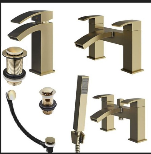 Brushed brass gold - brushed, bath