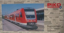 Piko HO 52000 DB Red Commuter Train VT612 2 Car DMU Light Function + DCC Ready