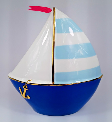 Baby aspen sailboat ceramic - baby,