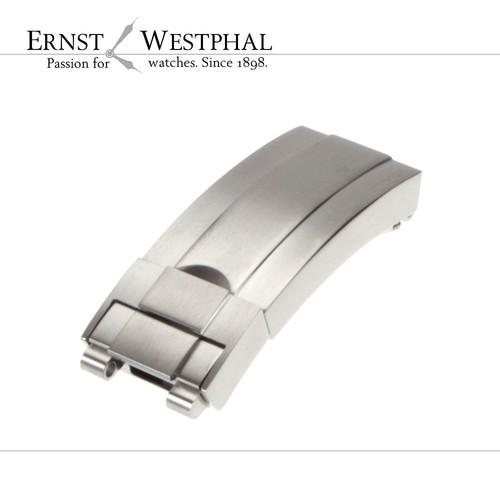 Folding clasp brushed