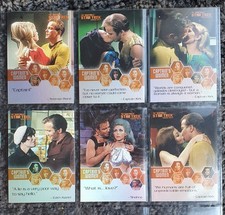 Quotable Star Trek Original Series Captain's Women W1-W6 Trading Card Chase Set