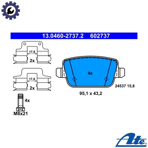 Brake pad set disc - brake,