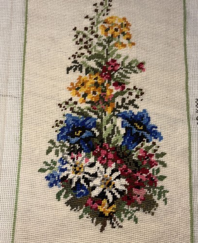 Vtg tapestry flowers - tapestry,