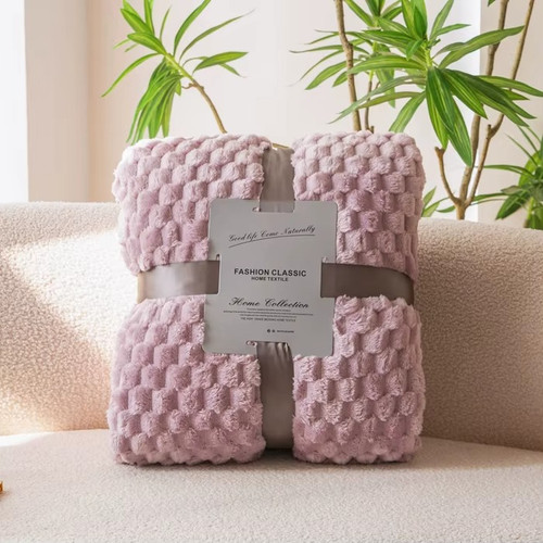 Soft cotton honeycomb throw - soft,
