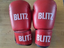 BLITZ FIREPOWER  8OZ LEATHER  BOXING GLOVES