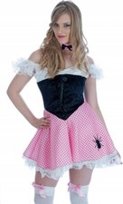 Ladies Pink White Little Miss