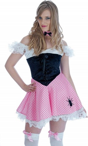 Ladies pink white little miss - pink,