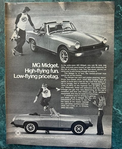 1977 magazine midget - ad, mg