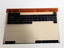 Yamaha DT 125 12W 82 Spare Parts List Microfiche (Mar 82)