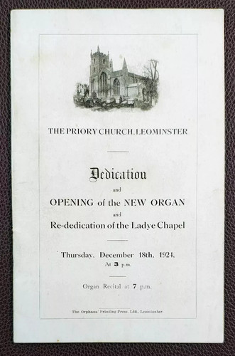 1924 priory church leominster - church,,
