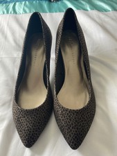Marks & Spencer collection Leopard Skin Heels Court Shoe 5.5  New