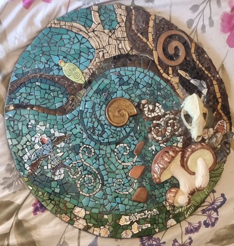 Incredible hand made mosaic - hand,
