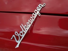 Volkswagen script badge vw script badge baywindow splitscreen VW beetle bonnet