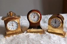 3 Park Lane Miniature Clocks 
