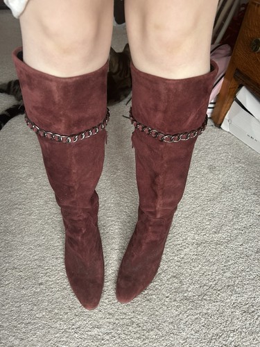 Italian suede boots - suede,