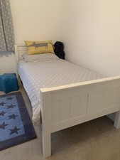 Stompa Single White Bed Plus