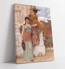 JOHN WILLIAM GODWARD, WAITING FOR THE PROCESSION -CANVAS WALL ARTWORK PIC PRINT