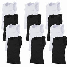 Mens Vests 2-12 Pack 100%