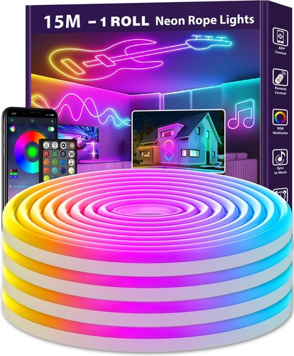Led neon rope lights 15m - lights,