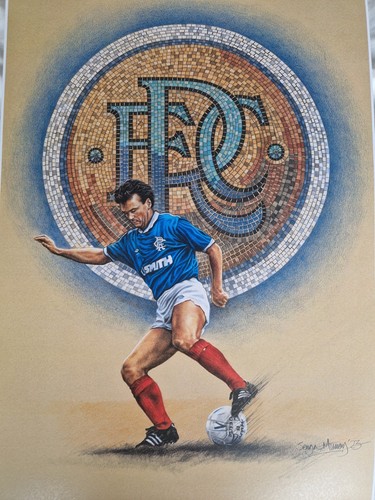 Davie cooper rangers poster - davie, fc