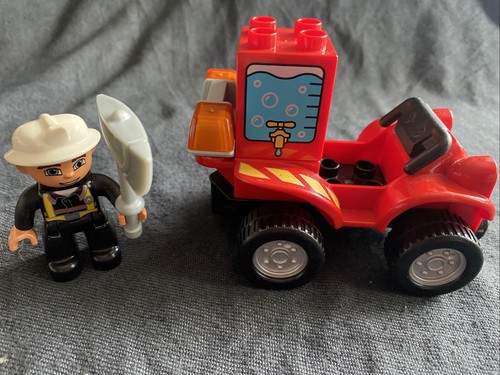 Duplo fire fighter quad bike - fire,