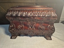 VTG Rosewood Colored Tea Caddy