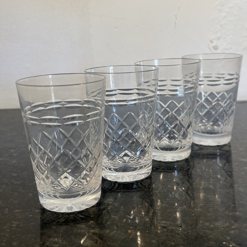 Cut crystal small - crystal, tumblers