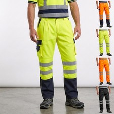 Mens Polycotton Hi Vis Work